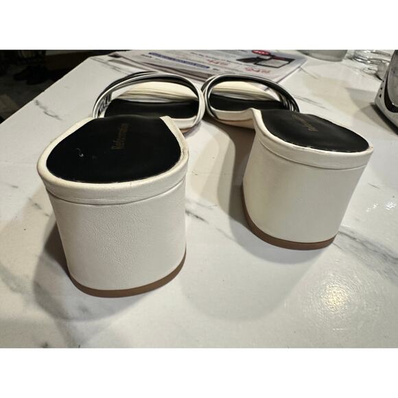 Reformation black and white sandals size 9 - Picture 4 of 8